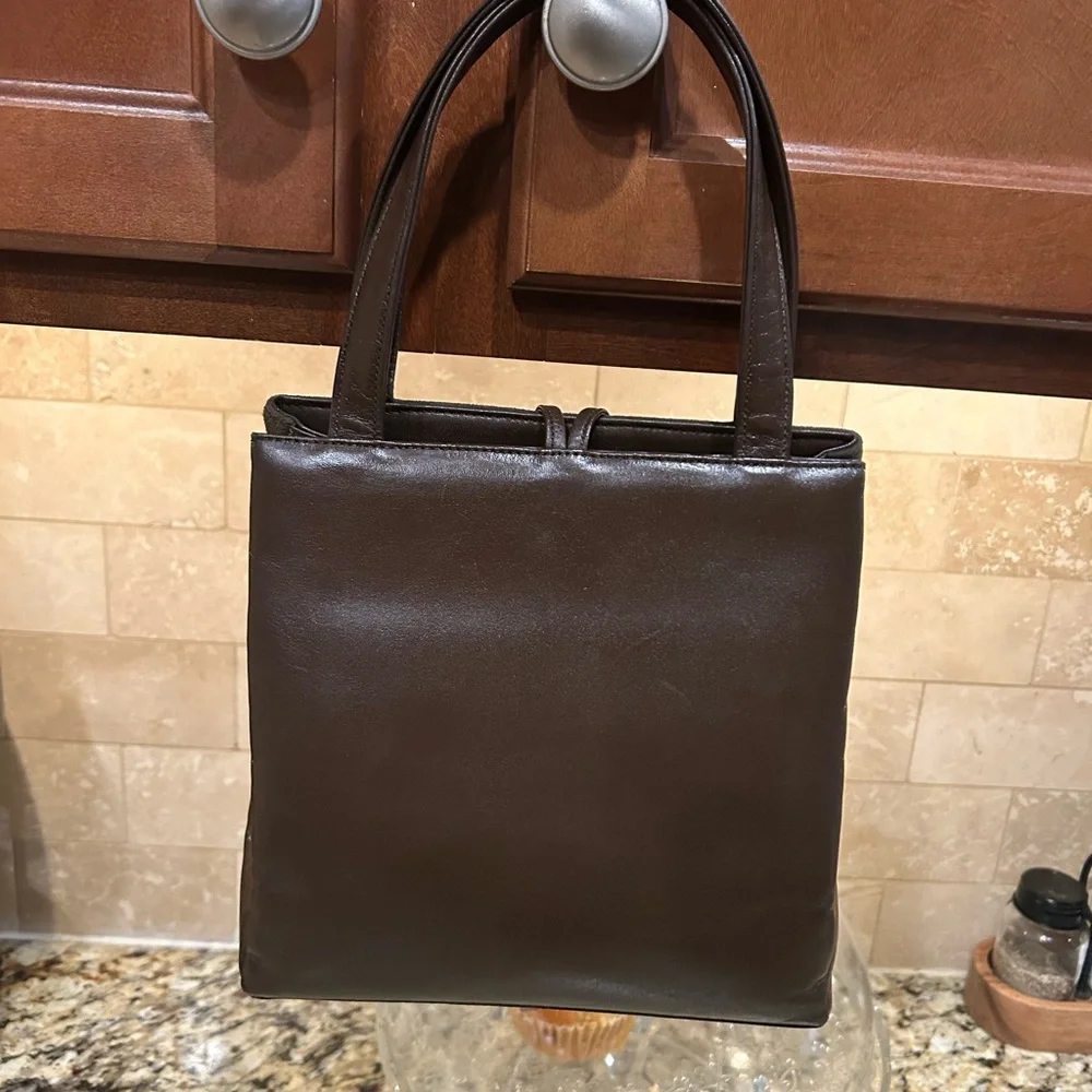 Burberrys Nova Check Shadow Horse Handbag Black Brown Leather Suede Women'S Euc
